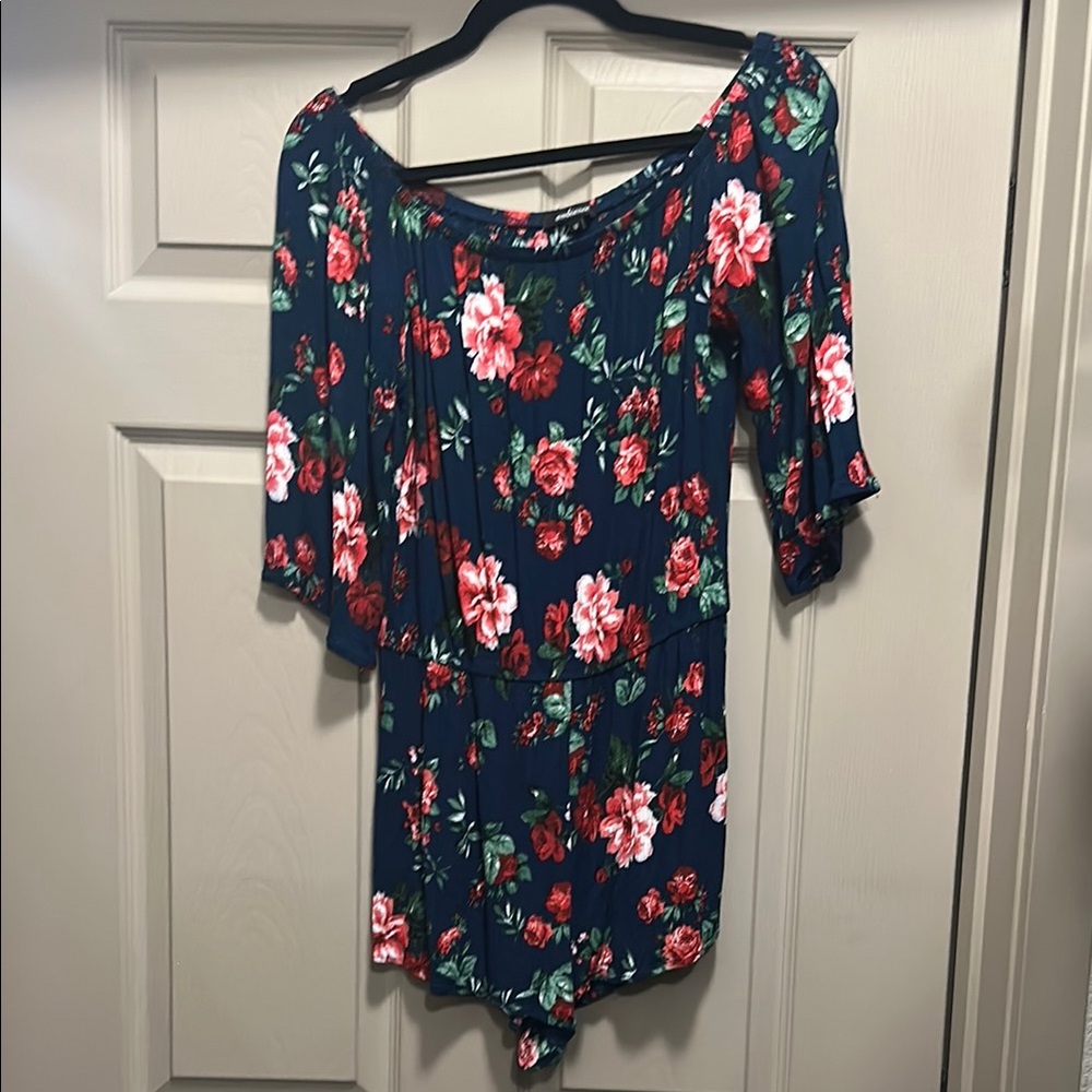 Floral Off-Shoulder romper
